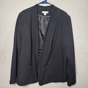 Liz Claiborne Black Blazer Jacket 24W